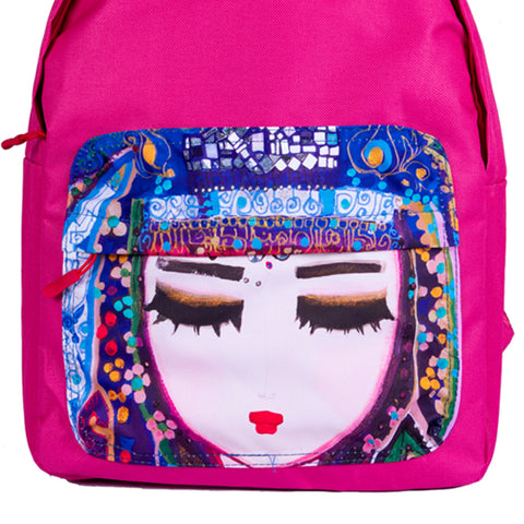 Biggdesign Blue Water Rucksack, Fuchsie