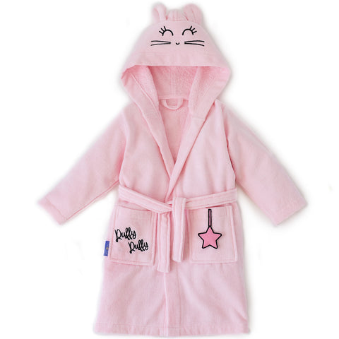 Milk&amp;Moo Chancin children's velvet bathrobe with hood