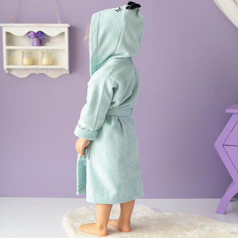 Milk&amp;Moo Sangaloz children's velvet bathrobe with hood