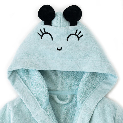 Milk&amp;Moo Sangaloz children's velvet bathrobe with hood