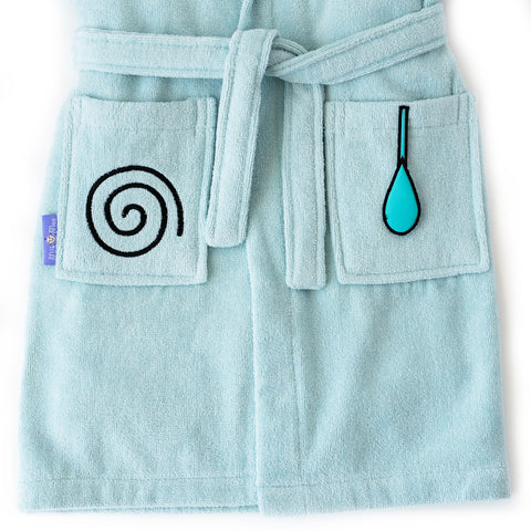 Milk&amp;Moo Sangaloz children's velvet bathrobe with hood