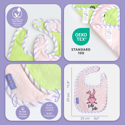 Milk&Moo Chancin und Cacha Frog Baby Lätzchen Set 2 Stück