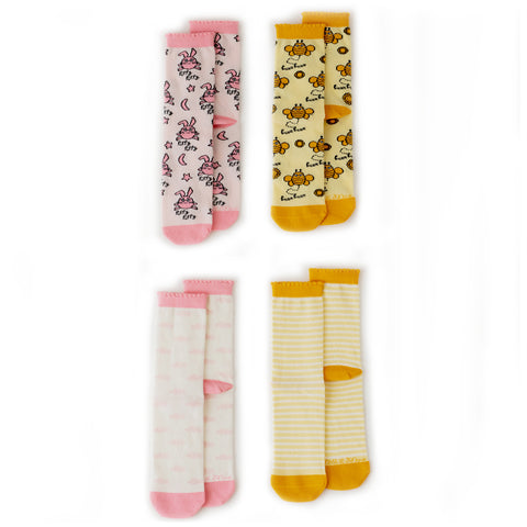 Milk&amp;Moo Buzzy Bee and Chancin 4 pairs of socks for mother