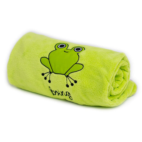 Milk&amp;Moo Cacha Frog baby blanket