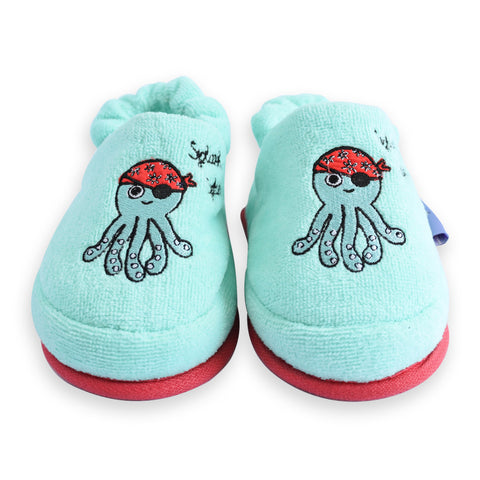 Milk&amp;Moo Sailor Octopus children's slippers 4-5 years old, turquoise