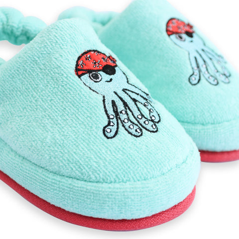 Milk&amp;Moo Children's Sailor Octopus Poncho and Slippers Set, Blue