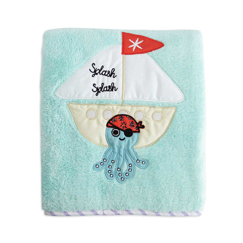 Milk&amp;Moo Sailor Octopus baby blanket, breathable from 0 months