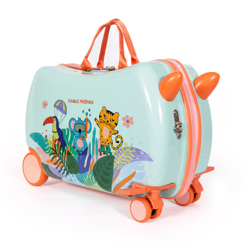 MILK&amp;MOO Jungle Friends drivable children's suitcase