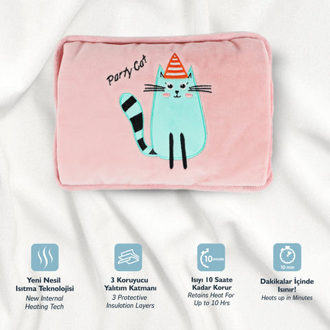 Biggdesign Cats Party Cat Electric Hot Water Bottle