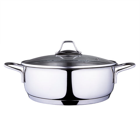 Serenk Modernist serving pan, stainless steel cooking pot, Ø 24 cm - 1.5 L